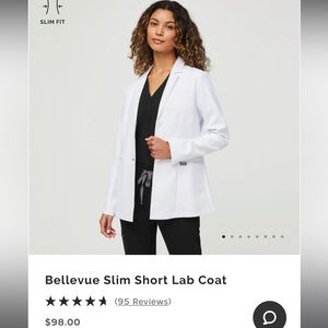 Figs Bellevue Slim Short Labcoat
